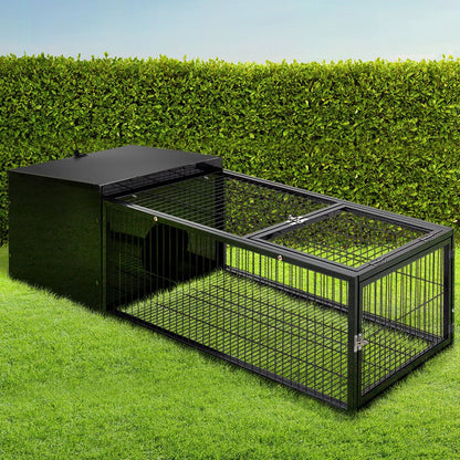 Cradle Coast Pet & Aquarium | i.Pet Rabbit Cage 122x52cm Hutch Enclosure Carrier Metal | Cradle Coast Pet & Aquarium