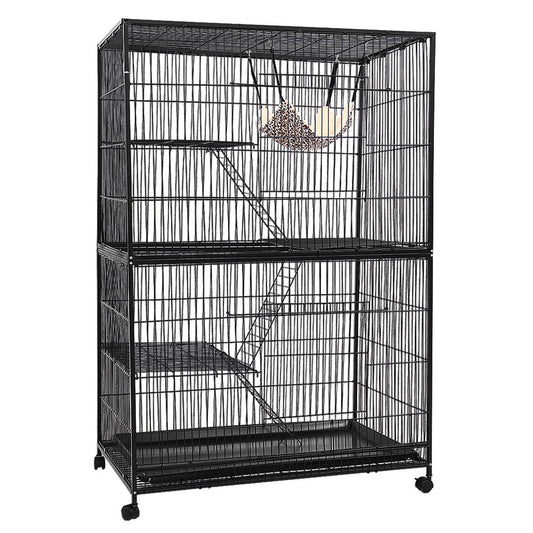 Cradle Coast Pet & Aquarium | i.Pet Rabbit Cage 142cm Hutch 4 Level Bird Guinea Pig Ferret | Cradle Coast Pet & Aquarium