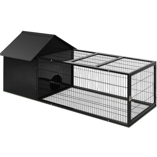 Cradle Coast Pet & Aquarium | i.Pet Rabbit Cage Hutch 162x60cm Enclosure Metal | Cradle Coast Pet & Aquarium