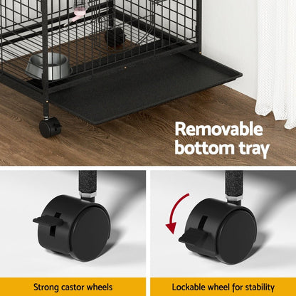 Cradle Coast Pet & Aquarium | i.Pet Rabbit Cage Indoor Hutch Guinea Pig Bird Ferret Cat Hamster 110cm 4 Level | Cradle Coast Pet & Aquarium