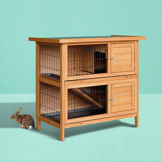 Cradle Coast Pet & Aquarium | i.Pet Rabbit Hutch Chicken Coop 91.5cm x 45cm x 82cm Chicken Coop Large Wooden House Run Cage | Cradle Coast Pet & Aquarium