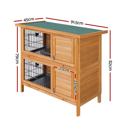 Cradle Coast Pet & Aquarium | i.Pet Rabbit Hutch Chicken Coop 91.5cm x 45cm x 82cm Chicken Coop Large Wooden House Run Cage | Cradle Coast Pet & Aquarium