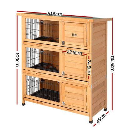 Cradle Coast Pet & Aquarium | i.Pet Rabbit Hutch Chicken Coop 91.5cm x 46cm x 116.5cm Chicken Coop Large House Cage Run Wooden Outdoor | Cradle Coast Pet & Aquarium