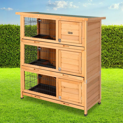 Cradle Coast Pet & Aquarium | i.Pet Rabbit Hutch Chicken Coop 91.5cm x 46cm x 116.5cm Chicken Coop Large House Cage Run Wooden Outdoor | Cradle Coast Pet & Aquarium