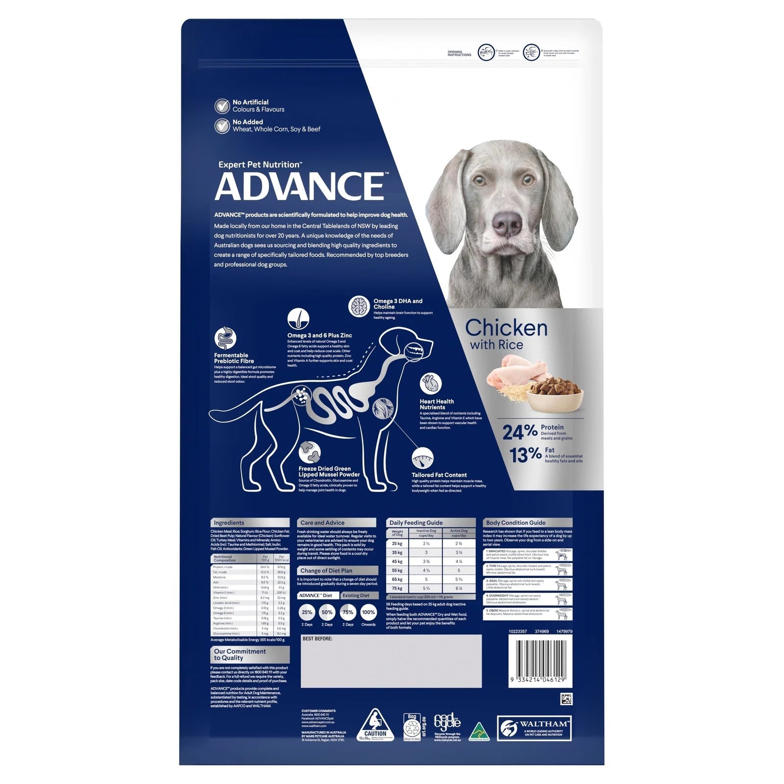 Advance|Large Breed Healthy Ageing Chicken w/Rice Dog Food|Cradle Coast Pet & Aquarium