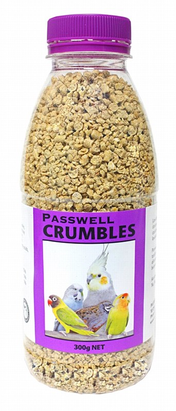 passwell parrot crumbles - cradle coast pet & aquarium