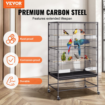 Vevor | Medium Bird Cage on Wheels - 132cm | Cradle Coast Pet & Aquarium