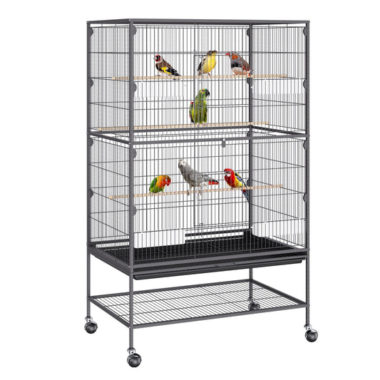 Vevor | Medium Bird Cage on Wheels - 132cm | Cradle Coast Pet & Aquarium