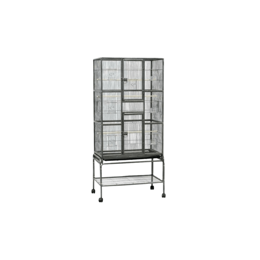 YES4PETS | Medium Wrought Iron Bird Cage and Stand – 174cm | Cradle Coast Pet & Aquarium
