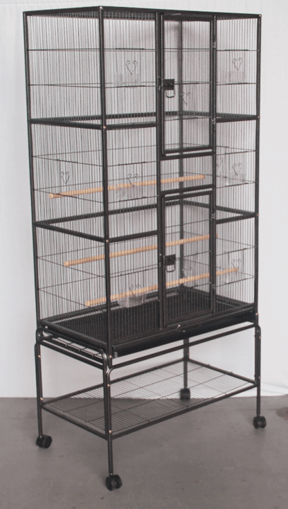 YES4PETS | Medium Wrought Iron Bird Cage and Stand – 174cm | Cradle Coast Pet & Aquarium