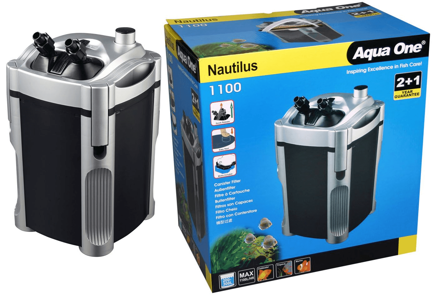 nautilus 1100 canister filter - 1100l/h - cradle coast pet & aquarium