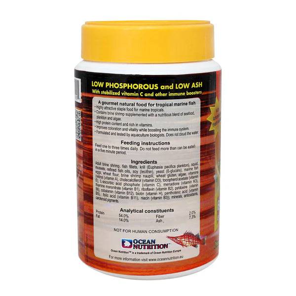 ocean nutrition brine shrimp plus flake - cradle coast pet & aquarium