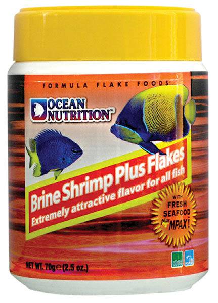 ocean nutrition brine shrimp plus flake - cradle coast pet & aquarium