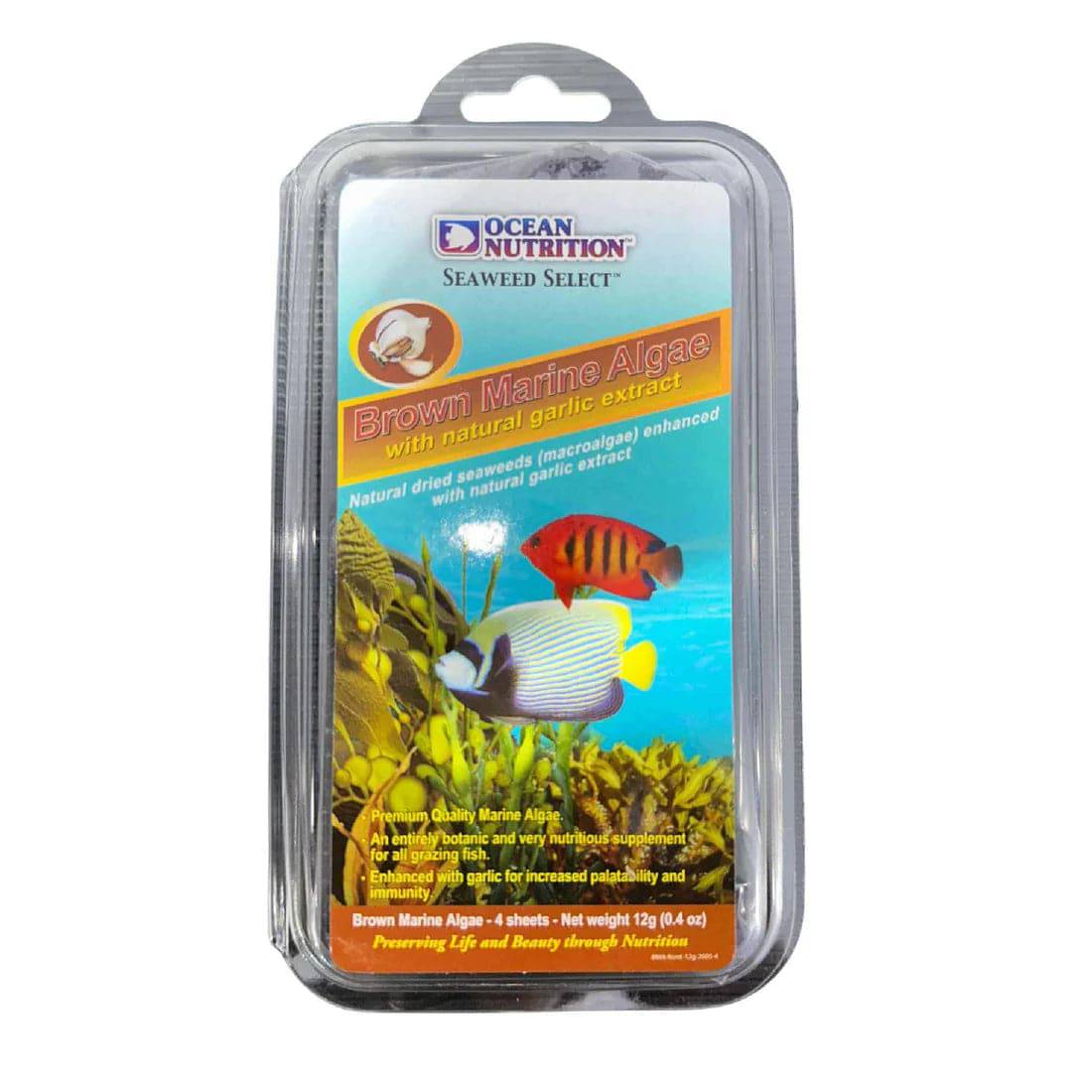 ocean nutrition brown seaweed (marine algae) - cradle coast pet & aquarium