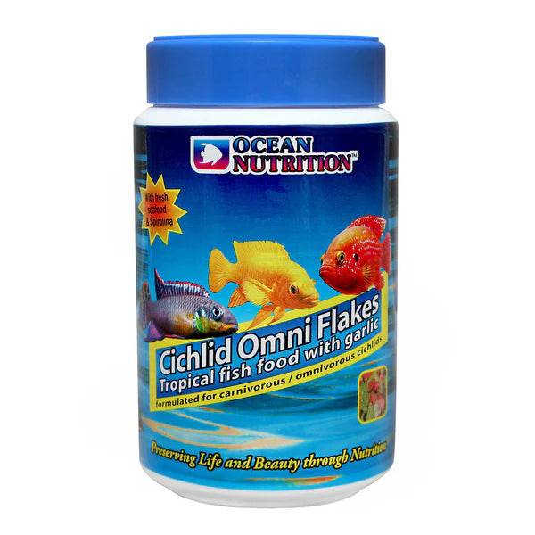 ocean nutrition cichlid omni flake - cradle coast pet & aquarium