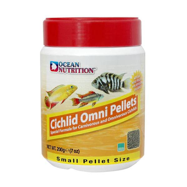 ocean nutrition cichlid omni pellet - small - cradle coast pet & aquarium