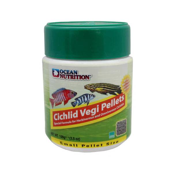 ocean nutrition cichlid vegi pellet - small - cradle coast pet & aquarium