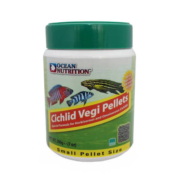 ocean nutrition cichlid vegi pellet - small - cradle coast pet & aquarium