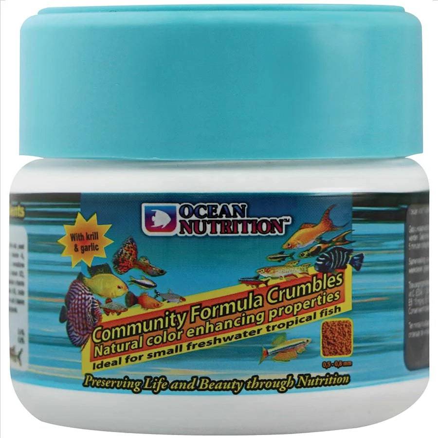 ocean nutrition community crumble - 75g - cradle coast pet & aquarium