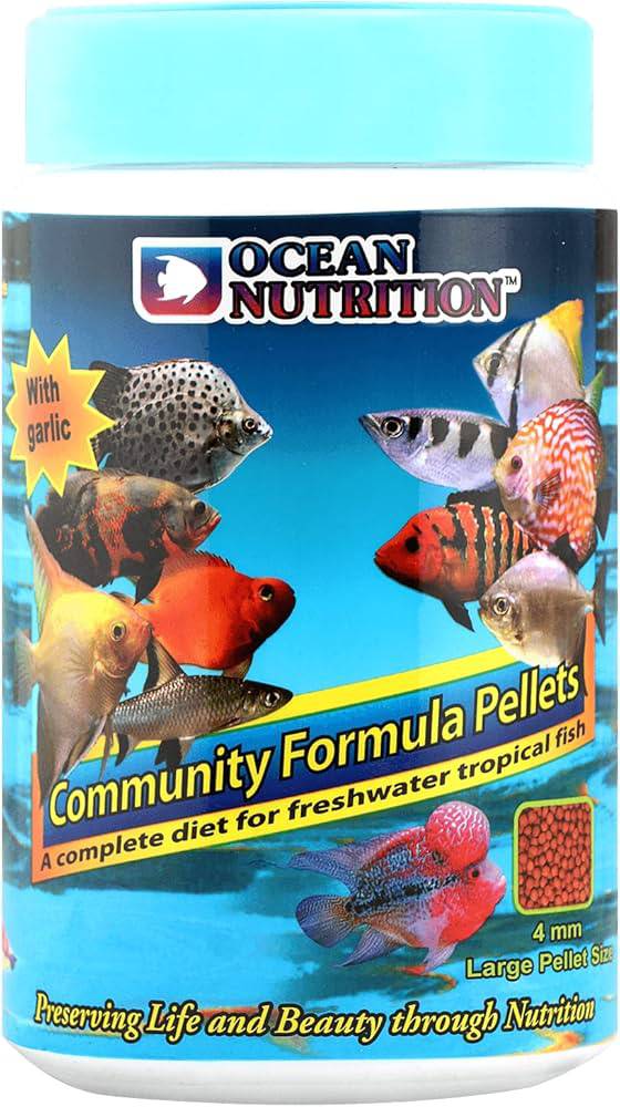 ocean nutrition community pellet - large 4mm 600g - cradle coast pet & aquarium