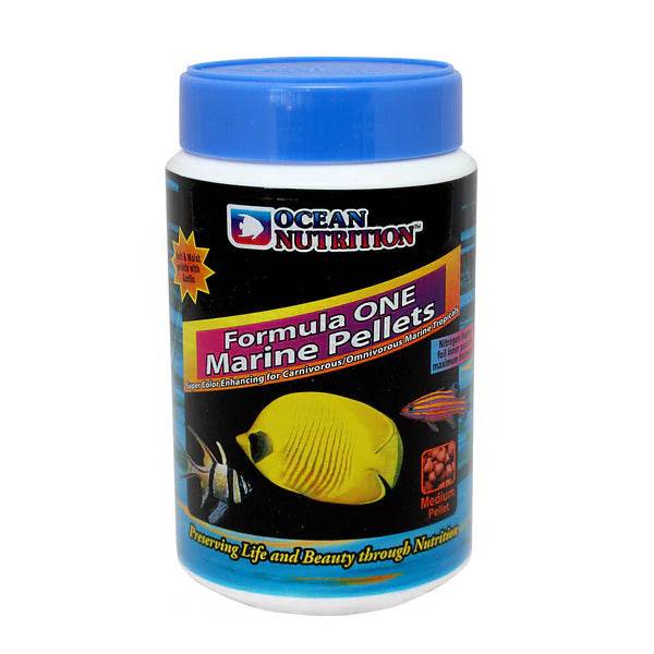 ocean nutrition formula 1 marine pellet - medium - cradle coast pet & aquarium