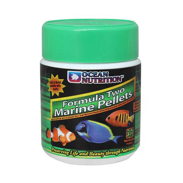 ocean nutrition formula 2 marine pellet - medium - cradle coast pet & aquarium