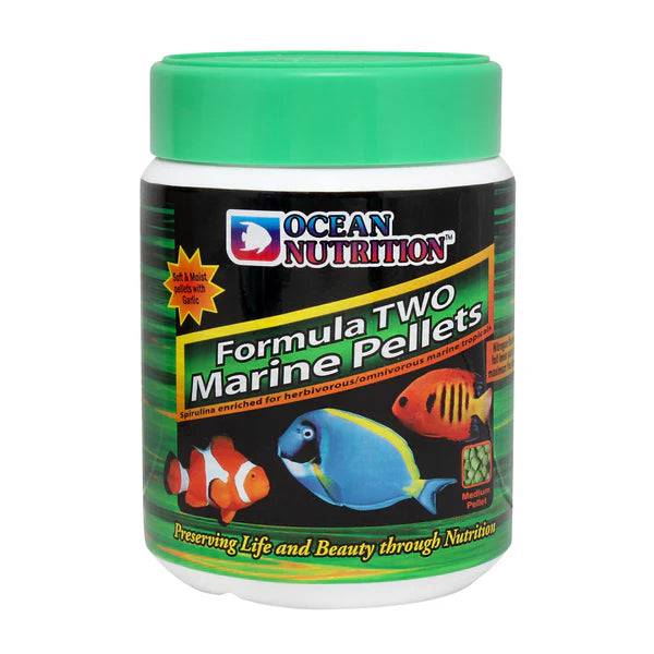 ocean nutrition formula 2 marine pellet - medium - cradle coast pet & aquarium