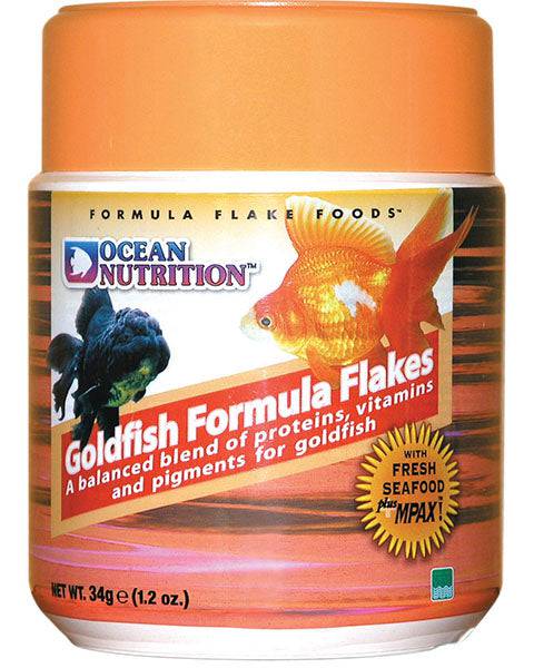 ocean nutrition goldfish flakes - cradle coast pet & aquarium