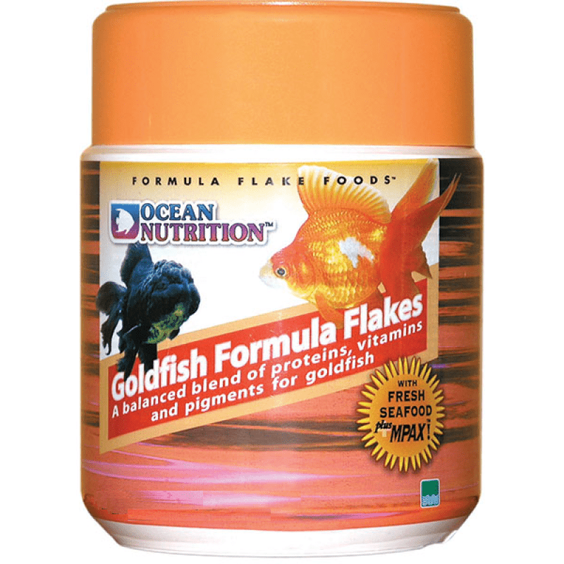 ocean nutrition goldfish flakes - cradle coast pet & aquarium