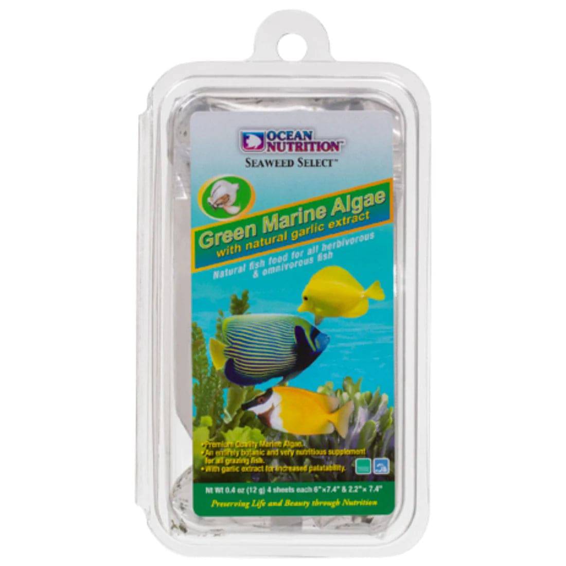 ocean nutrition green seaweed (marine algae) - cradle coast pet & aquarium