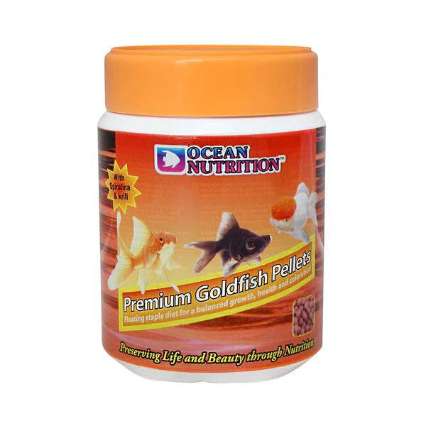 ocean nutrition premium goldfish pellets - cradle coast pet & aquarium