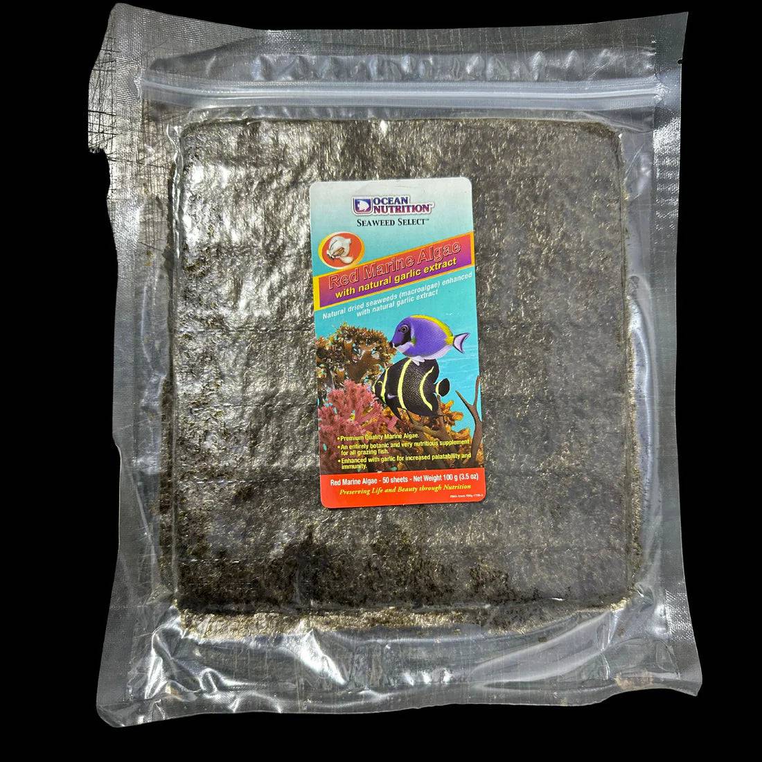 ocean nutrition red seaweed (marine algae) - cradle coast pet & aquarium