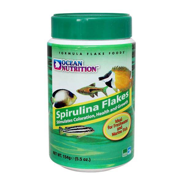 ocean nutrition spirulina flake - cradle coast pet & aquarium