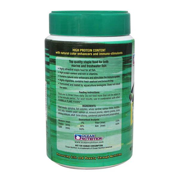 ocean nutrition spirulina flake - cradle coast pet & aquarium