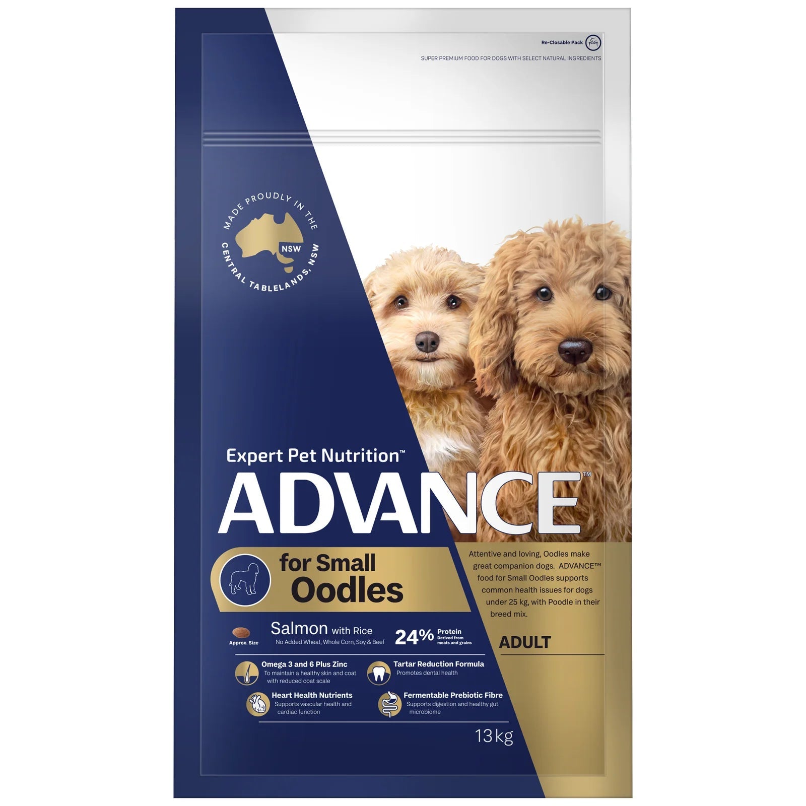 Advance|Oodles Adult Small Breed Salmon with Rice Dry Dog Food|Cradle Coast Pet & Aquarium