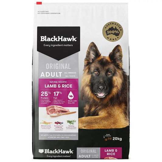 Black Hawk|Original Lamb & Rice Adult Dry Dog Food|Cradle Coast Pet & Aquarium