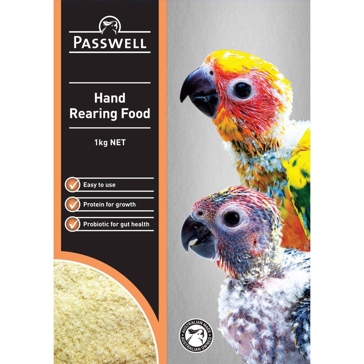 passwell hand rearing mix - cradle coast pet & aquarium