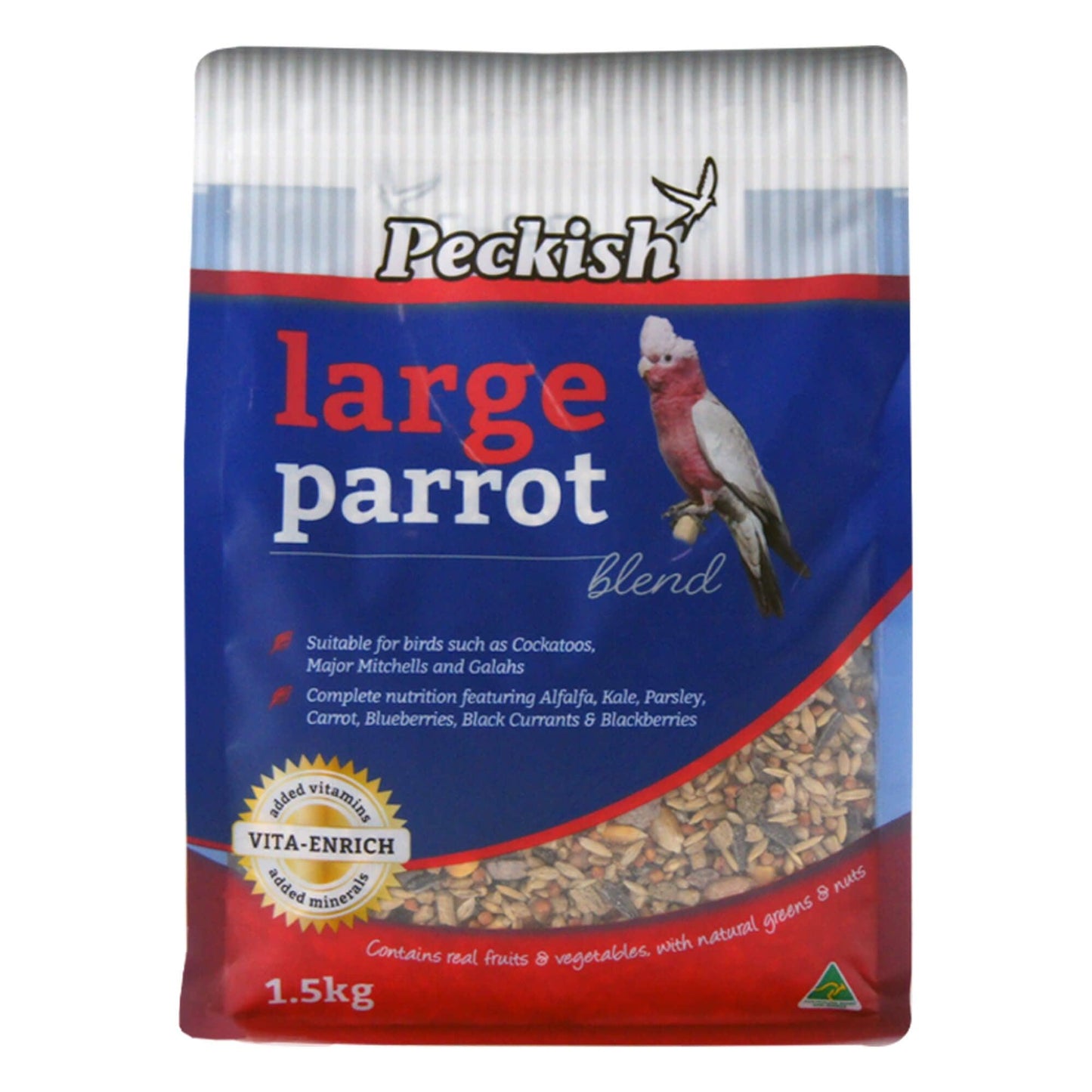 peckish large parrot blend - cradle coast pet & aquarium