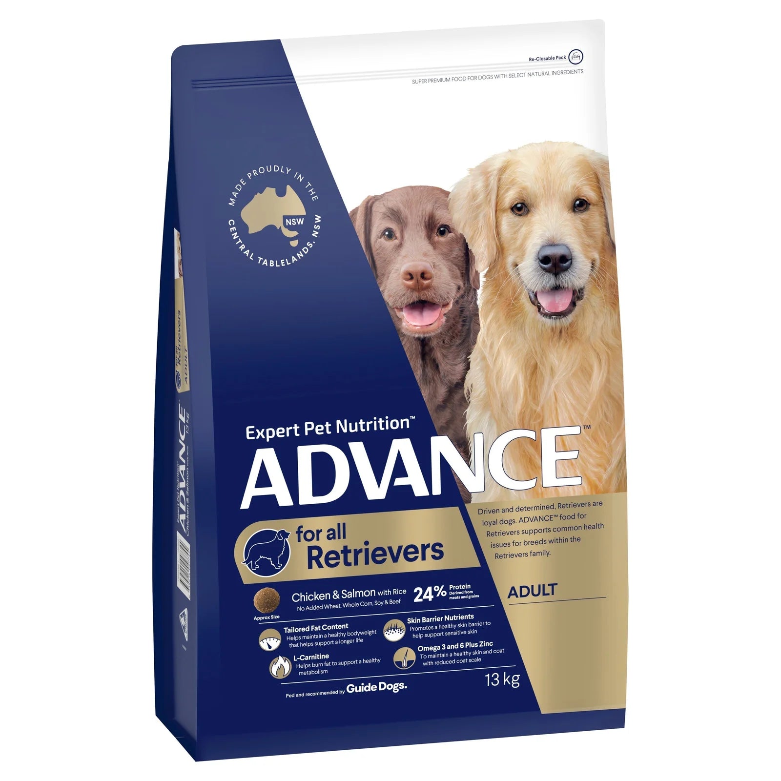 Advance|Retrievers Adult Chicken & Salmon with Rice Dry Dog Food|Cradle Coast Pet & Aquarium