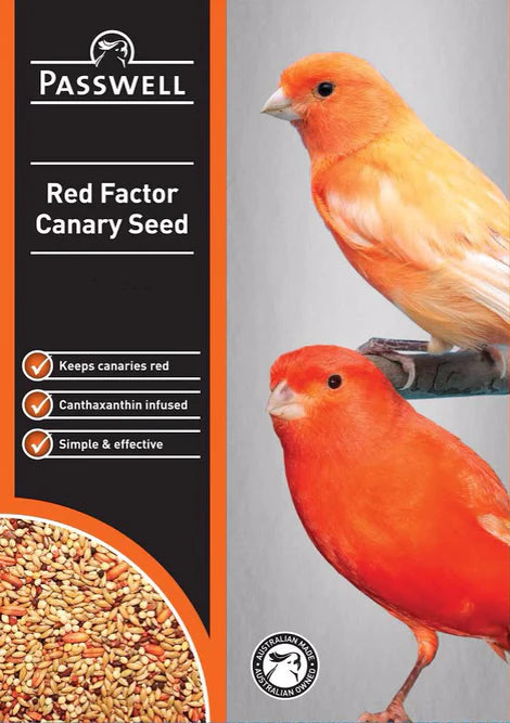 passwell red factor canary seed - cradle coast pet & aquarium