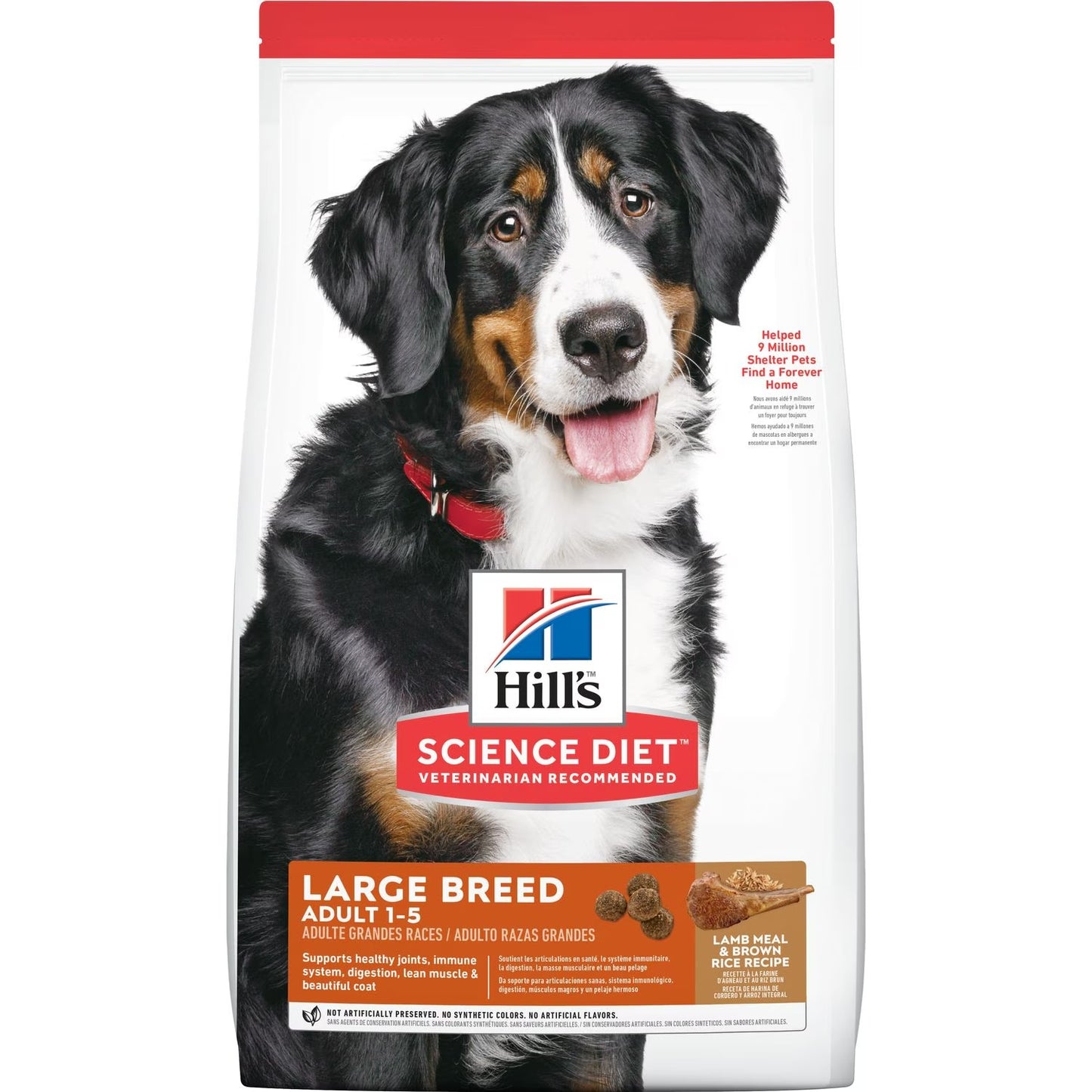 hills science diet adult large breed lamb & rice dry dog food