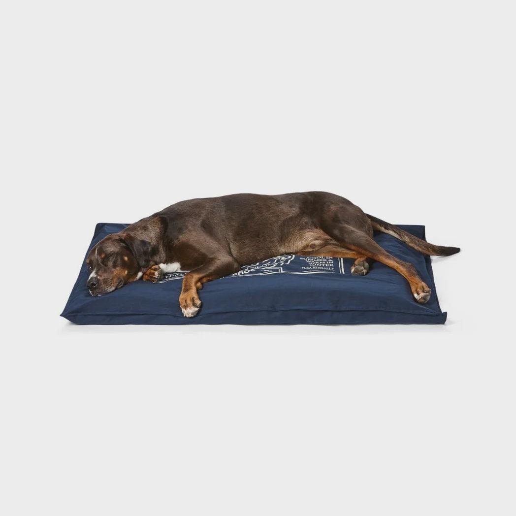 snooza organic pet futon - blue - cradle coast pet & aquarium