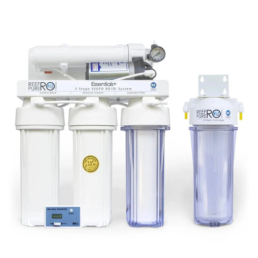 Reef Pure RO Systems|Stage 5 50GPD Essentials+ Boosted RO/DI System|Cradle Coast Pet & Aquarium