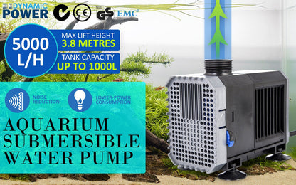 Dynamic Power | Submersible Water Pump 5000L/H | Cradle Coast Pet & Aquarium
