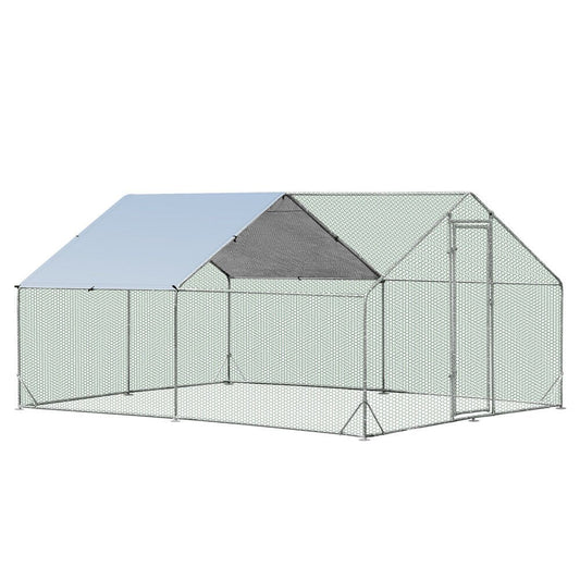 Cradle Coast Pet & Aquarium | VaKa 3x4x1.95m Metal Walk - in Chicken Coop Rabbit Hutch Cage Hen House Chook Au | Cradle Coast Pet & Aquarium
