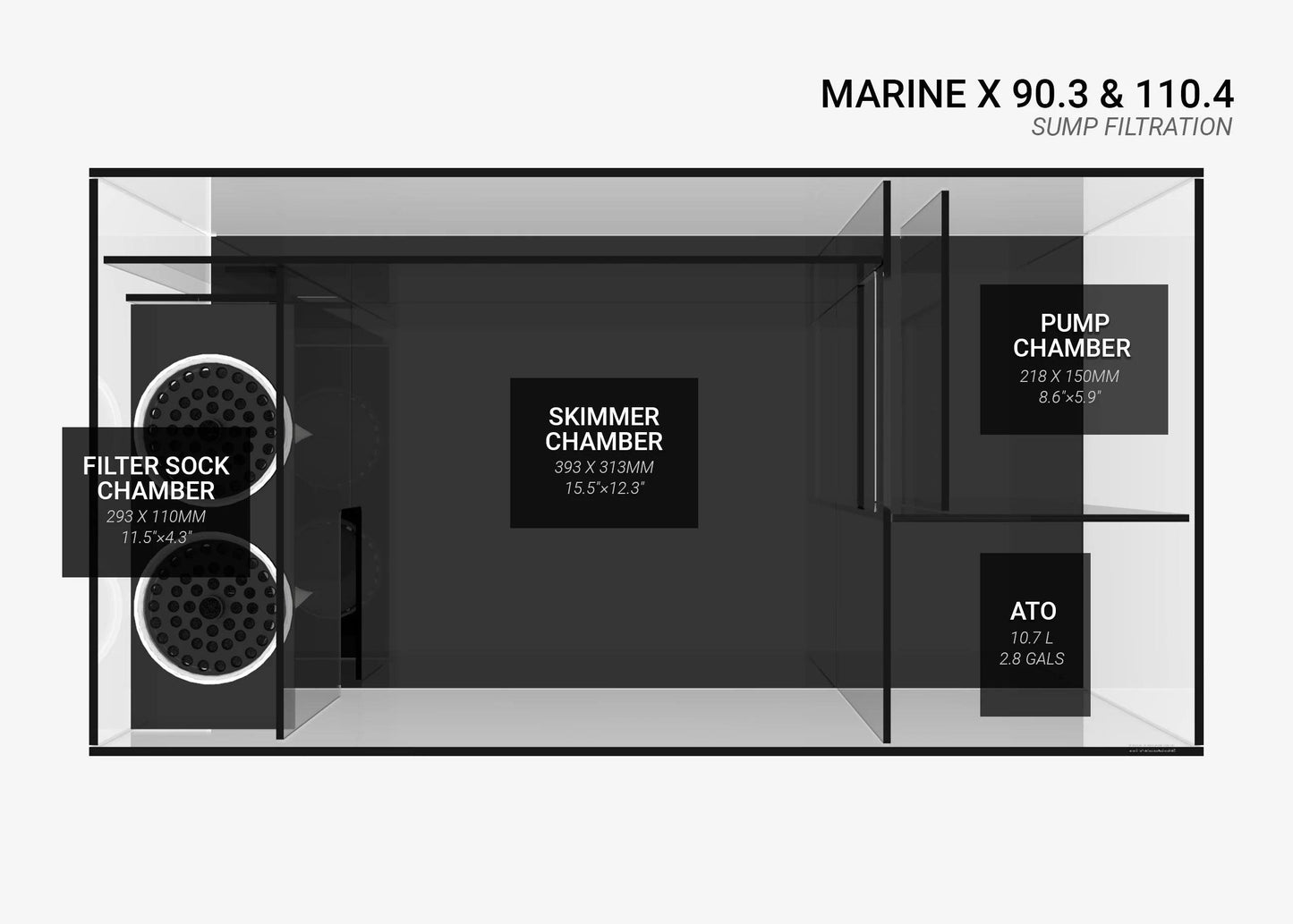 waterbox marine x 110.4 set - cradle coast pet & aquarium