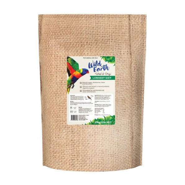 vetafarm wild earth lorikeet diet - cradle coast pet & aquarium