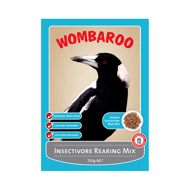 wombaroo - insectivore rearing mix - cradle coast pet & aquarium