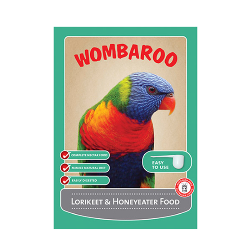 wombaroo lorikeet & honeyeater food - cradle coast pet & aquarium