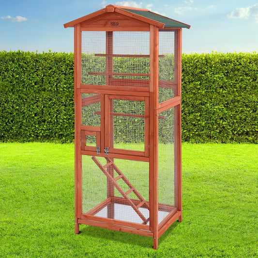 i.Pet | Wooden Bird Cage 72cm x 60cm x 168cm | Cradle Coast Pet & Aquarium